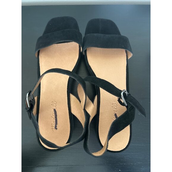 Madewell Item NH880 The Lina Platform Sandal in Suede, Defect Size 9H - Picture 6 of 8